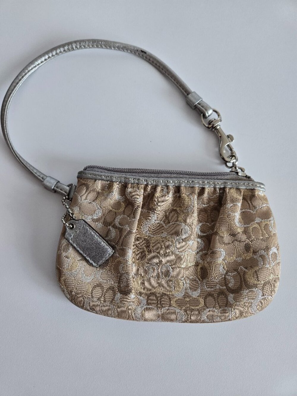 COACH Zip Wristlet 2 Tone